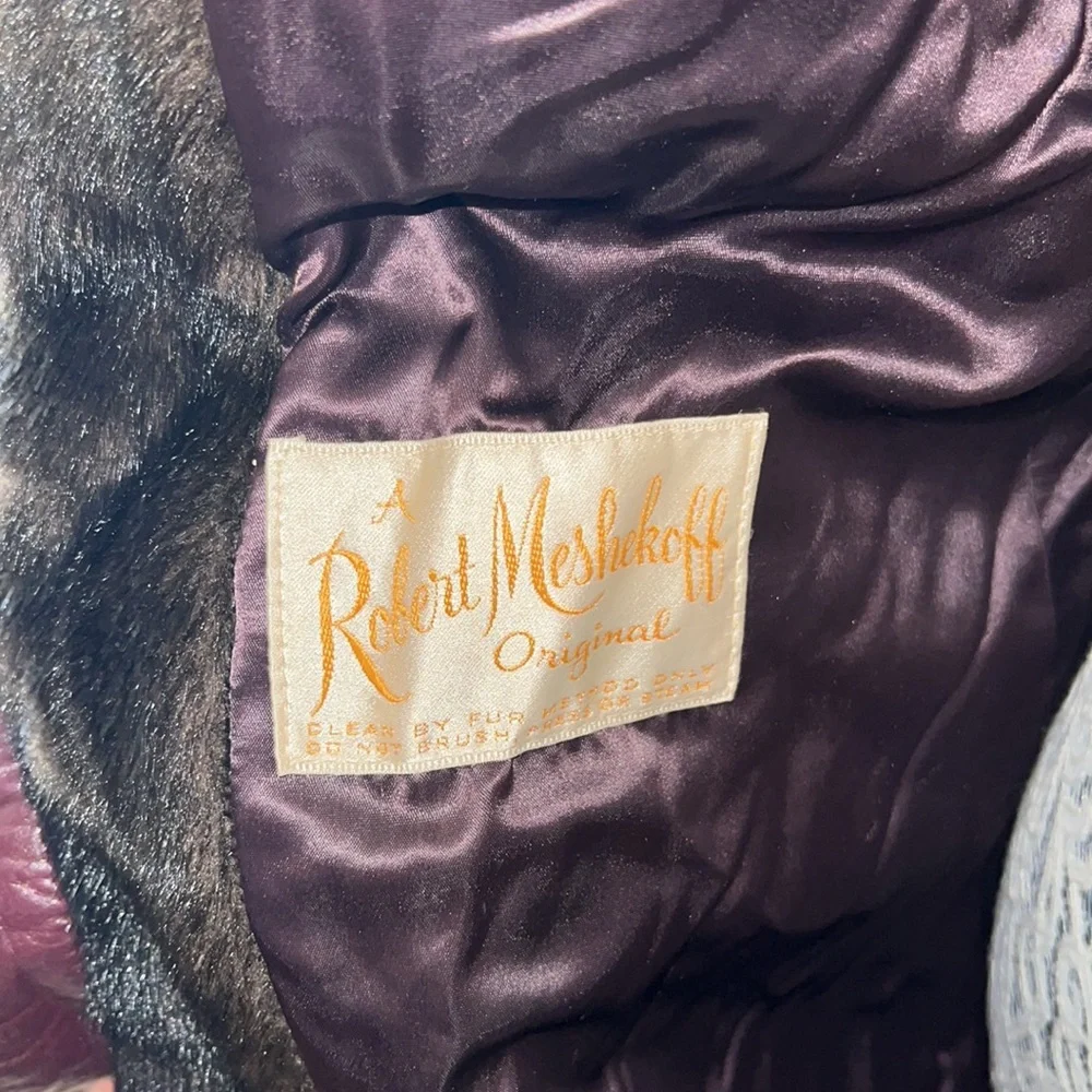 Vintage 1960’s Robert Meshekoff Original Brown Fur Teddy Coat